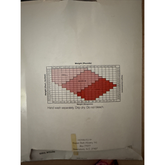 VINTAGE BURLINGTON 1 PAIR MEDIUM Dove Grey 758 REINFORCED TOE NEW Pantyhose - Picture 2 of 2